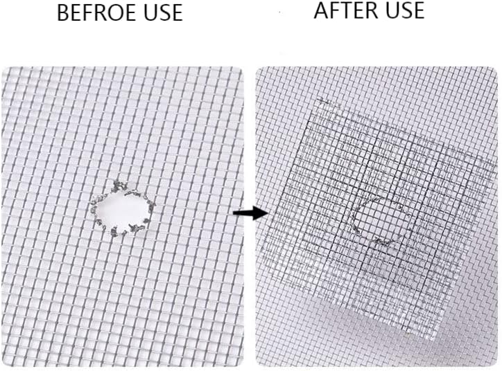 FLYZZZ Window Screen Repair Patches, Screen Door Repair Kit，Window Screen Repair Tapes, Self-Adhesive Screen Kit Suitable for Repairing Holes&Tears (50Pcs)