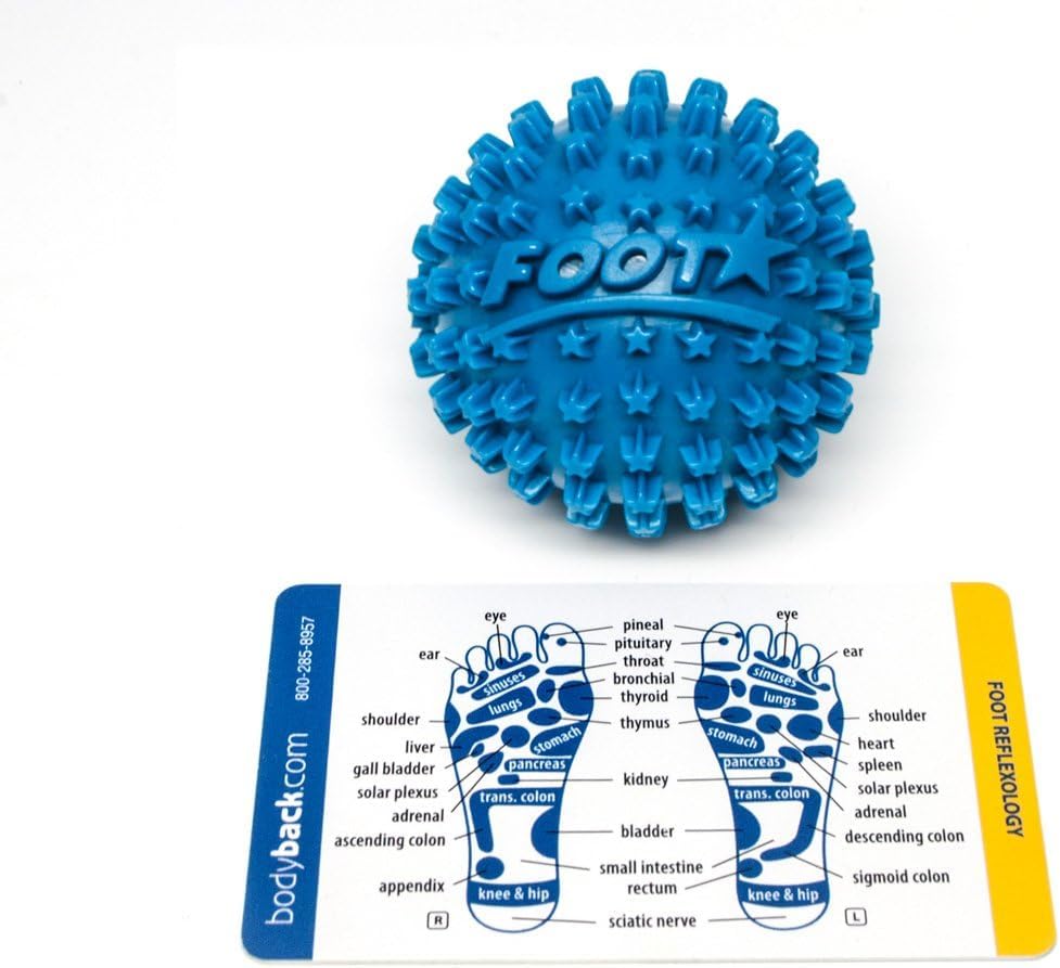 Body Back Wooden Foot Roller & Foot Star® Massage Ball Bundle for Foot Pain | FSA Eligible Foot Roller & Massage Ball For Trigger Point Therapy, Full Body Massage Tool For Plantar Fasciitis, & Relaxation