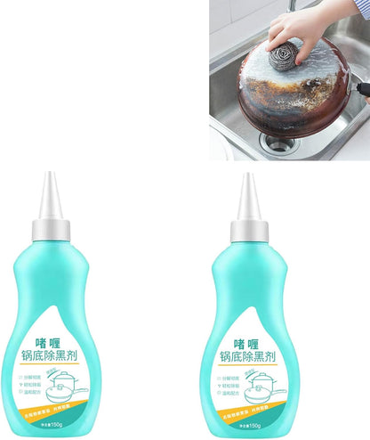 Magic Gel Cleaner for Pots and Pans - 150g Stainless Steel and Black Pot Bottom Cleaning Gel - Professional Grade Cookware Cleaner for Stubborn Stains and Burnt Residue Removal (1Pc)