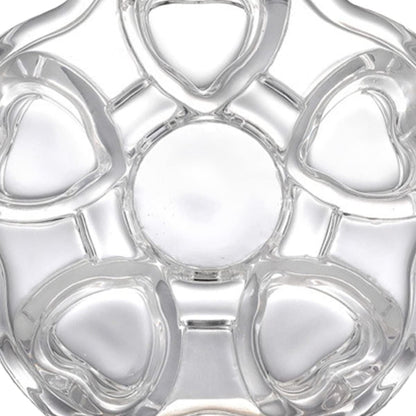 Heart Base for Teapot Creative Insulated Heating Stand Stylish Glass Material for Tea and Beverage Heating for Home Use