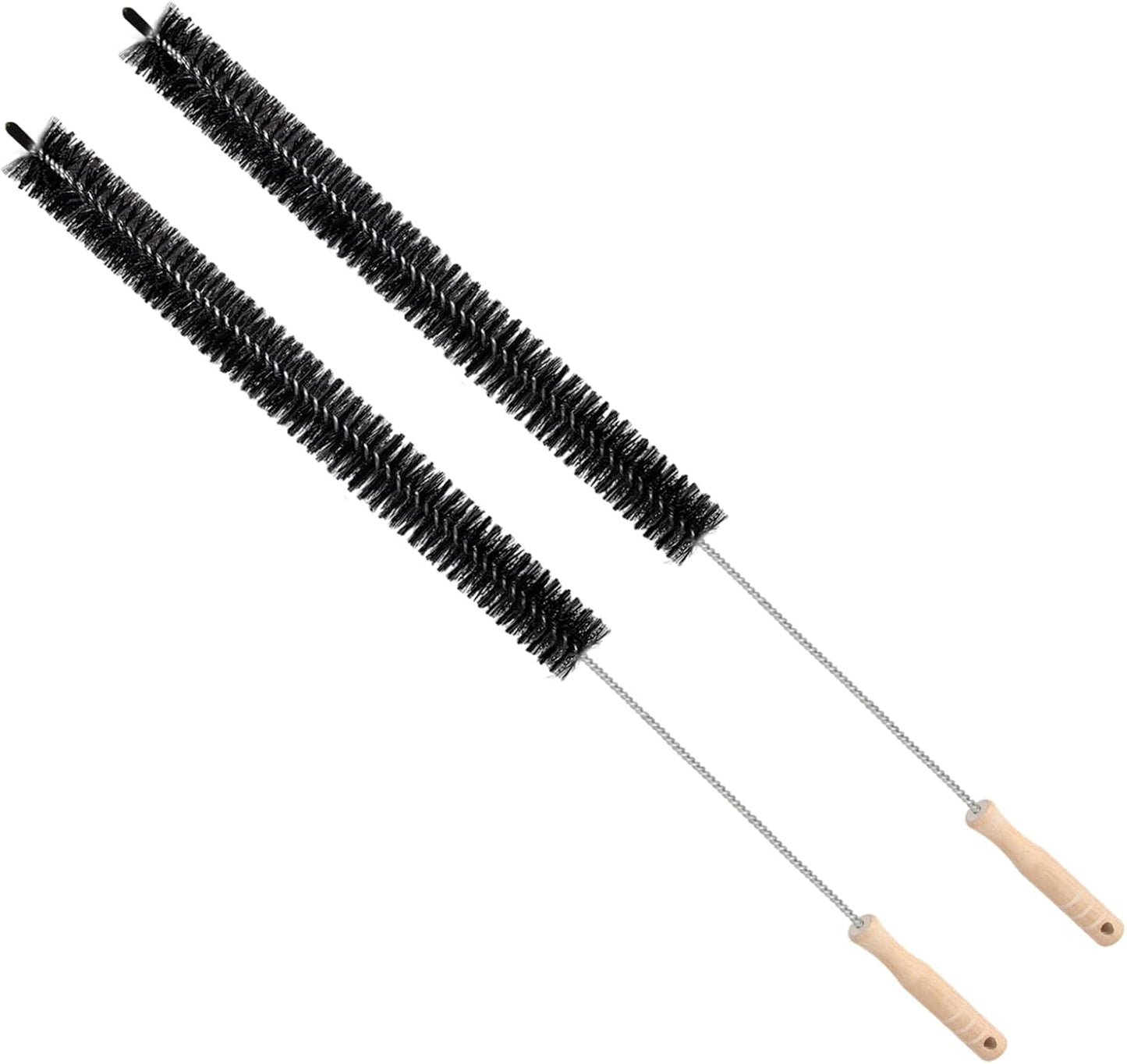 Dryer Vent Cleaning Brush - Lint Removal Cleaner Tool, LongFlexible with Wood Handle (28.7Inches)
