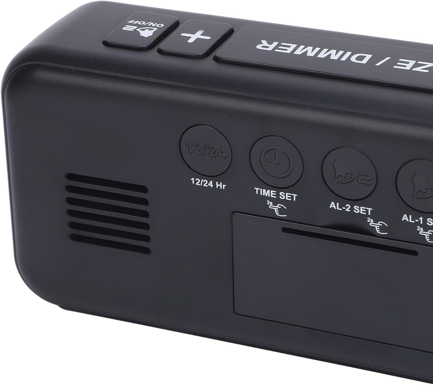 Extra Loud Dual Alarm Clock with Bed Shaker Large LED Display Vibrating Alarm Clock for Heavy Sleepers ABS Material