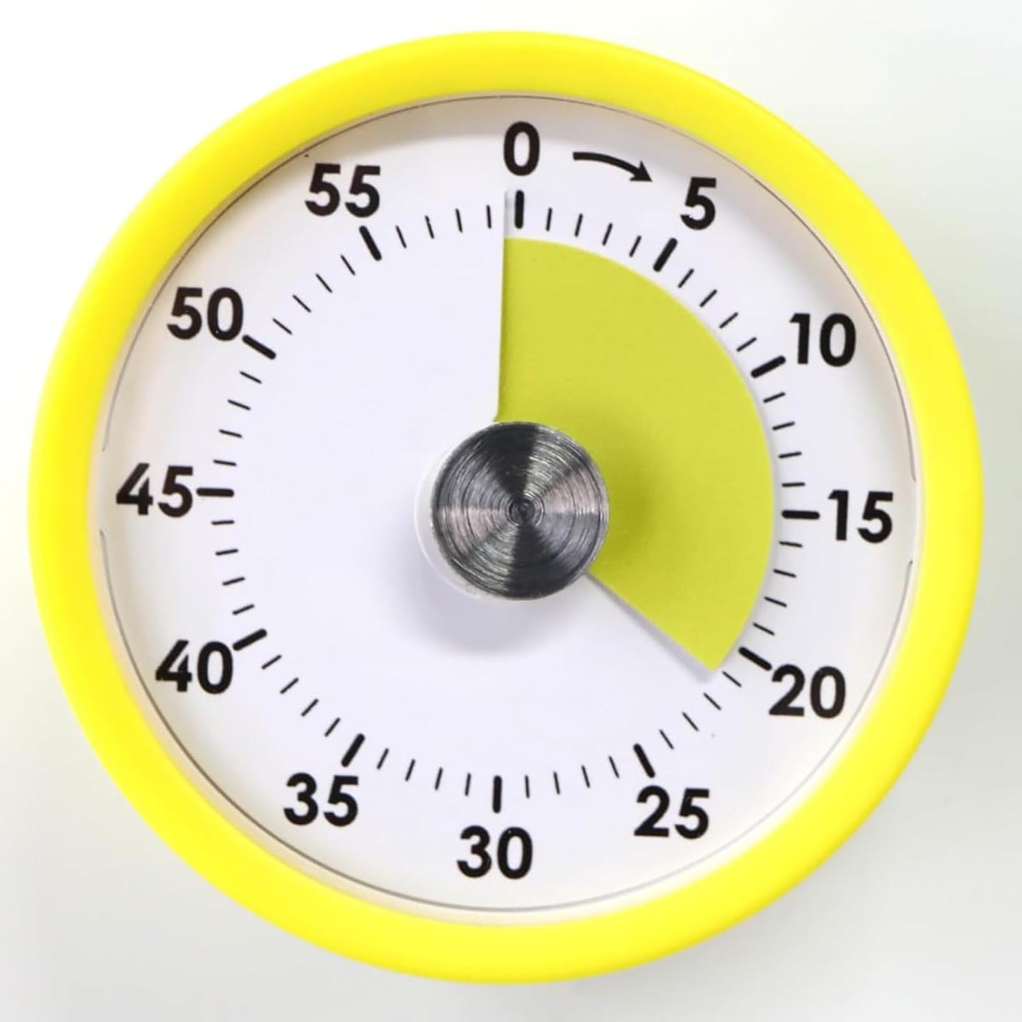 Visual Timer, 60-Minute Magnetic Mechanical Kitchen Timer Green | Stainless Steel Manual Countdown Timer with Loud Alarm for Cooking, Fitness, Office