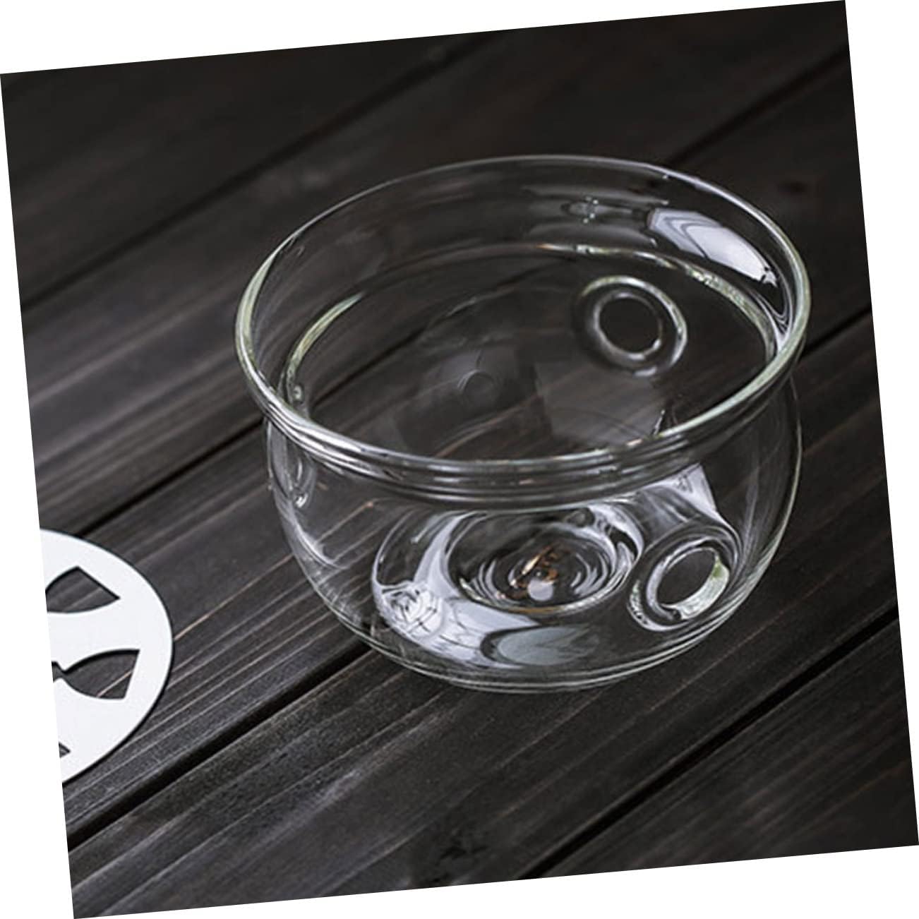 SHOWERORO Glass Tea Pot Heating Base Insulated Design Stylish Glass Warmer for Home and Office Use for Tea Parties and Loose Leaf Brewing