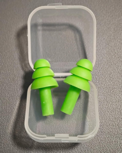 10 Pairs Noise Cancelling Ear Plugs, Premium Soft Silicone, Reusable, Waterproof, Hypoallergenic, Earplugs for Swimming, Airplanes, Concerts, Shooting, Travelling, Sleeping & Snoring (Black)