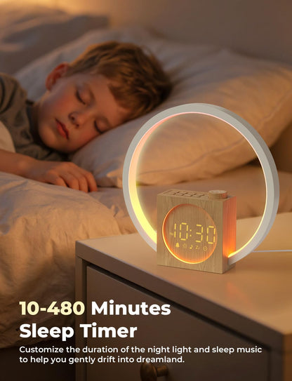 LIORQUE Wake Up Light Sunrise Alarm Clock for Bedrooms with Touch Control