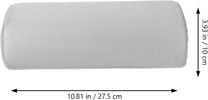 Knee Leg Pillow for Sleeping, Half Moon Bolster Pillow Memory Foam Pillows Lumbar Support Footrest Cushion for Back Hip Ankle Semi Roll Grey