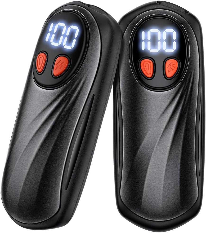 Hand Warmers Rechargeable 2 Pack, 6000mAh Electric Hand Warmers, Silver