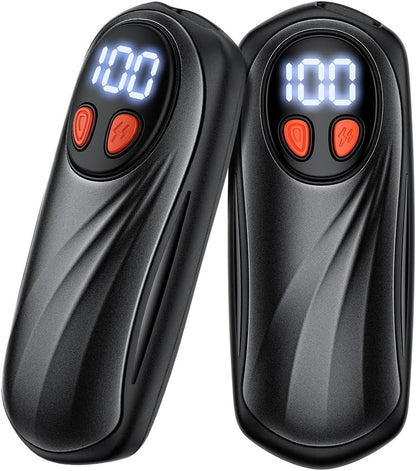 Hand Warmers Rechargeable 2 Pack, 6000mAh Electric Hand Warmers, Silver