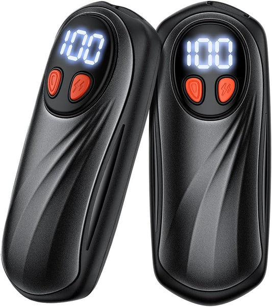Hand Warmers Rechargeable 2 Pack, 6000mAh Electric Hand Warmers, Silver