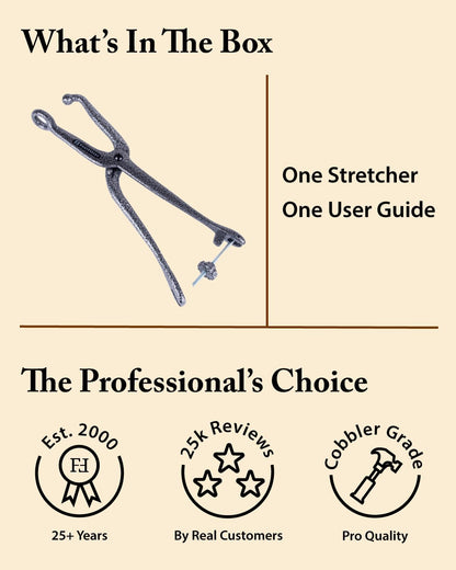 FootFitter Cast Iron Ball & Ring Shoe Stretcher for Targeted Relief