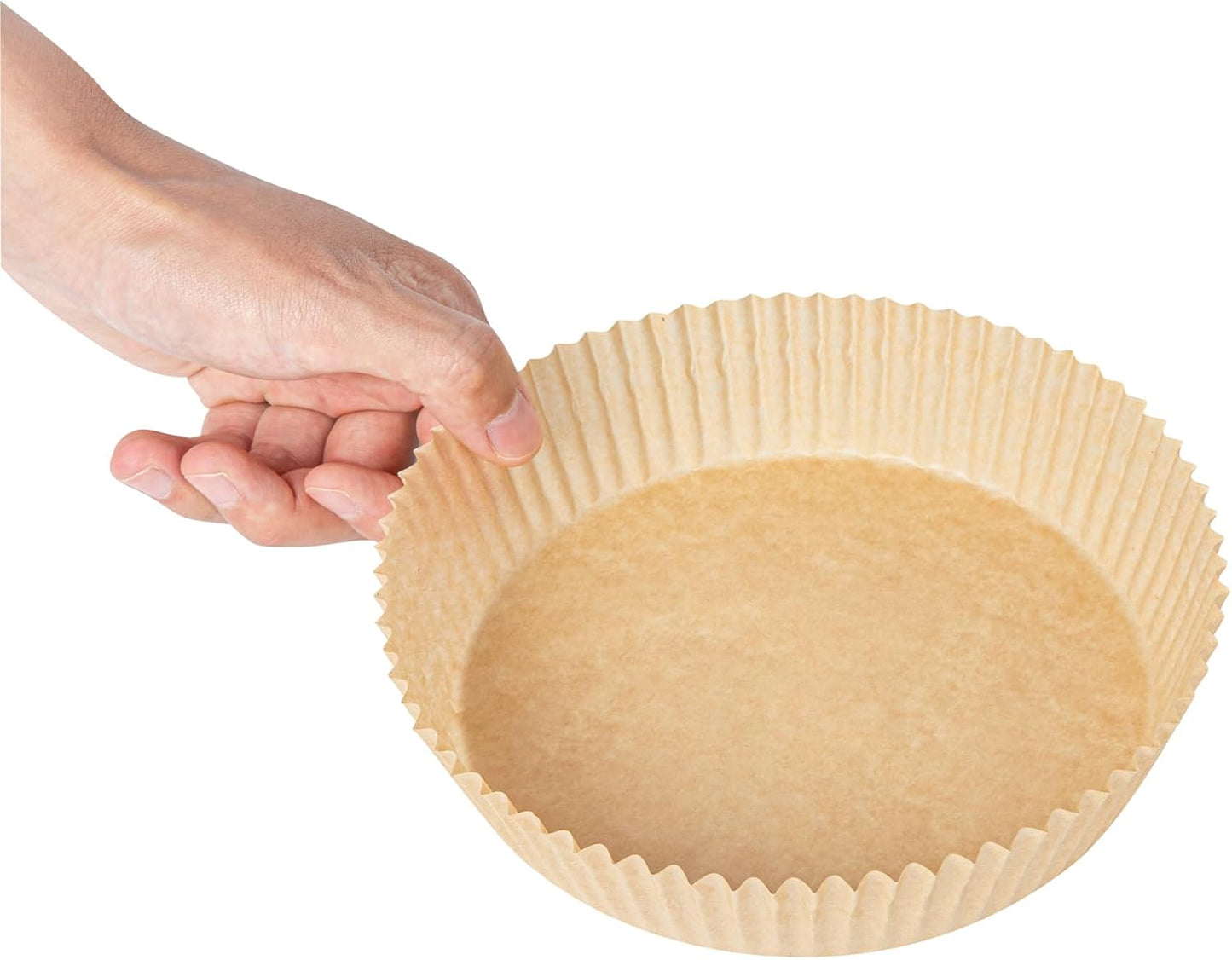 Restaurantware-Pastry Tek 8.1 x 5.5 x 1.8 Inch Air Fryer Liners, 100 Rectangle Air Fryer Baskets - No-Stick Silicone Coating, Unbleached, Food-Grade Paper Liners, For Steamer, Microwave, Oven