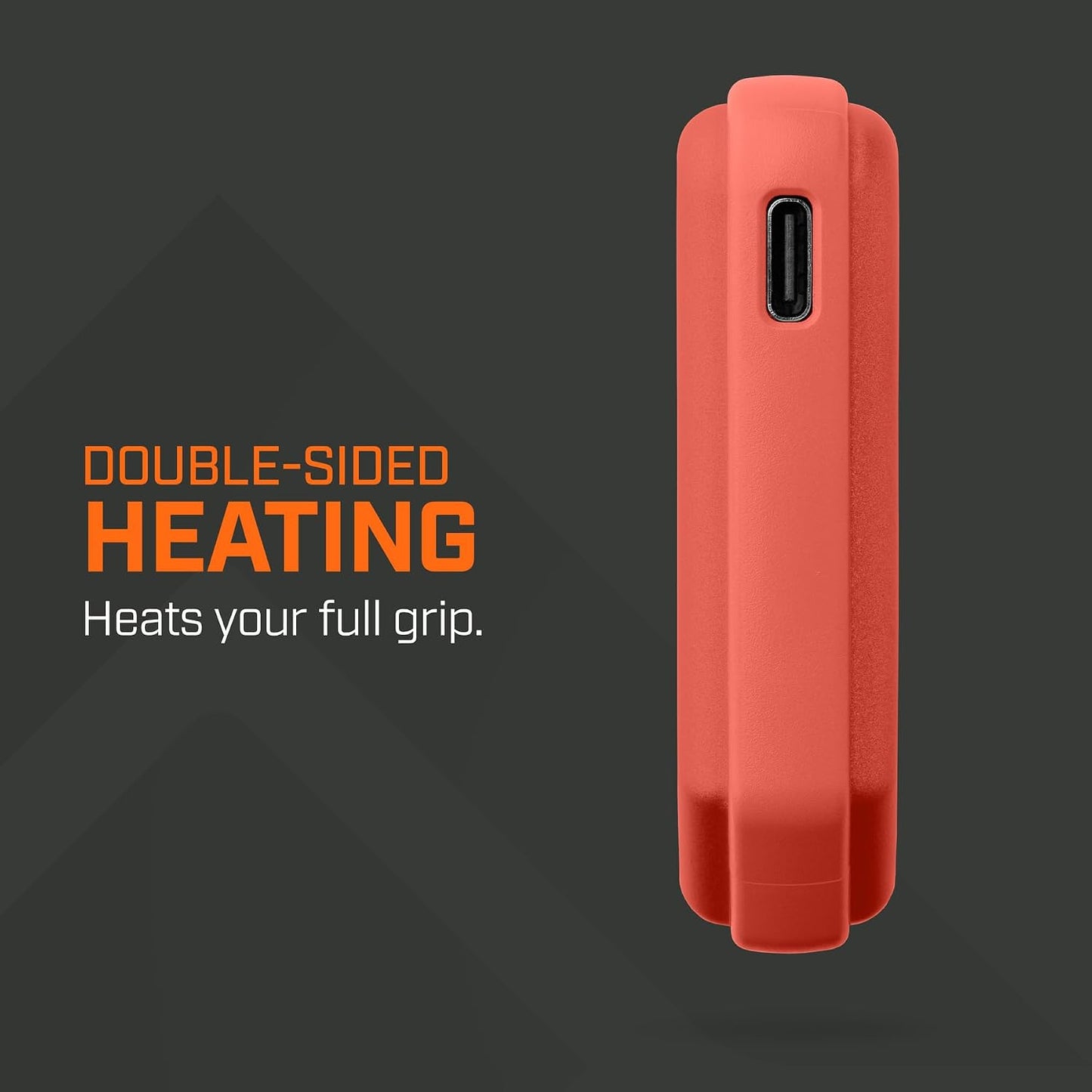 THAW Rechargeable Mini Hand Warmer | Double-Sided Heating, Up to 4 Hours, Rechargeable USB-C, Durable Impact-Resistant Construction, Integrated LED Light