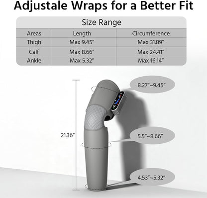 yoyomax Leg Massager, Adjustable Heat and Massage