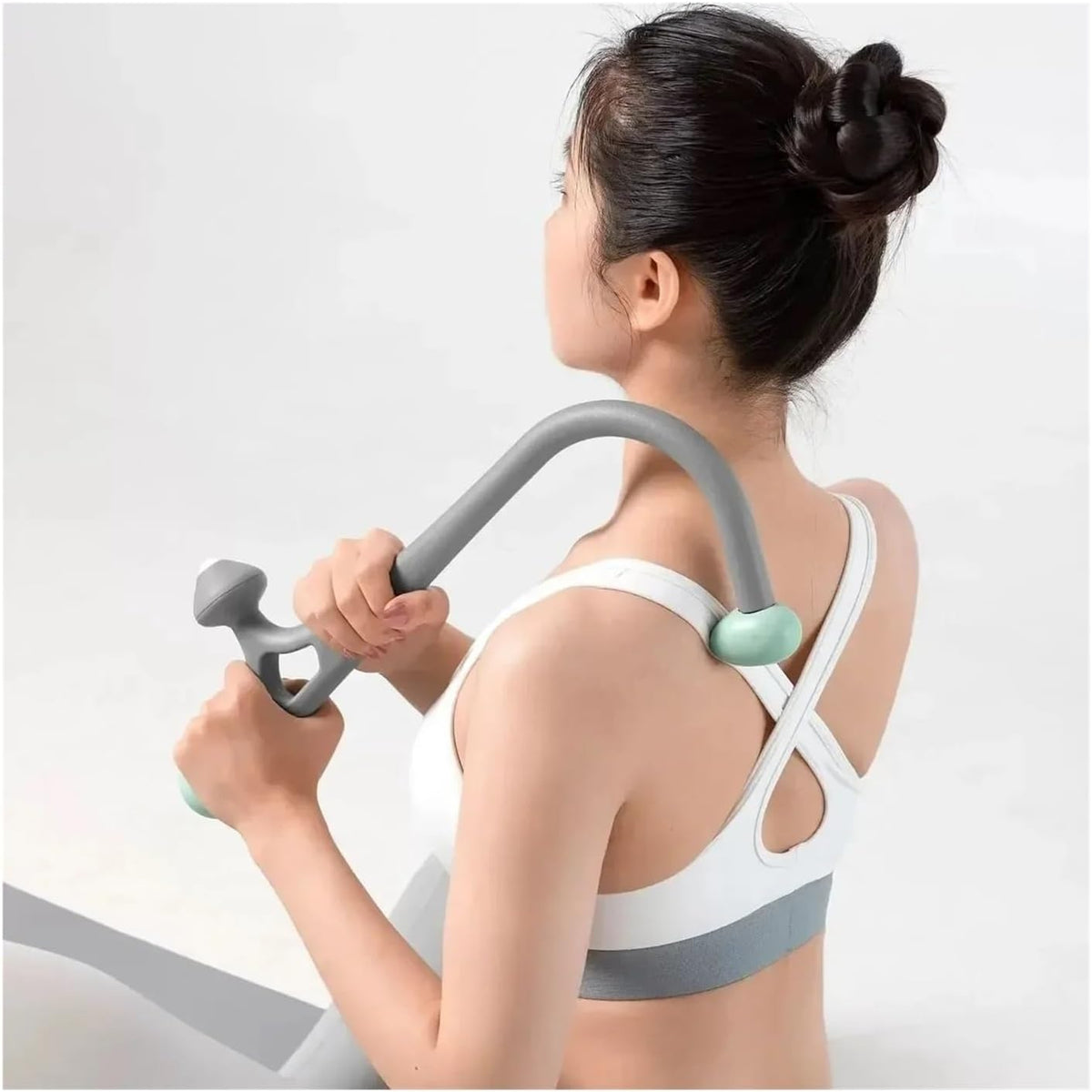 Handheld Trigger Point, Back, Shoulder, Neck Muscle Compression Massage Hammer, Portable Massager(Green)