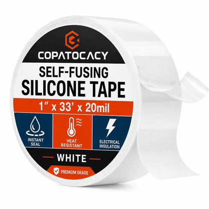 Self-Fusing Silicone Sealing Tape, Waterproof Repair Tape for Hose, Pipe, Electrical Cable, High Strength Leak Fix Wrap, Weatherproof Emergency Insulation Tape (1" x 5' x 20mil)