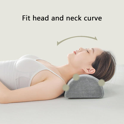 Fabater Half Moon Waist Pillow for Back Pain Relief, Memory Foam Lumbar Support Cushion for Head Feet Lower Back Knees, Ergonomic Support Pillow for Bed Office Chair Sleeping Sitting
