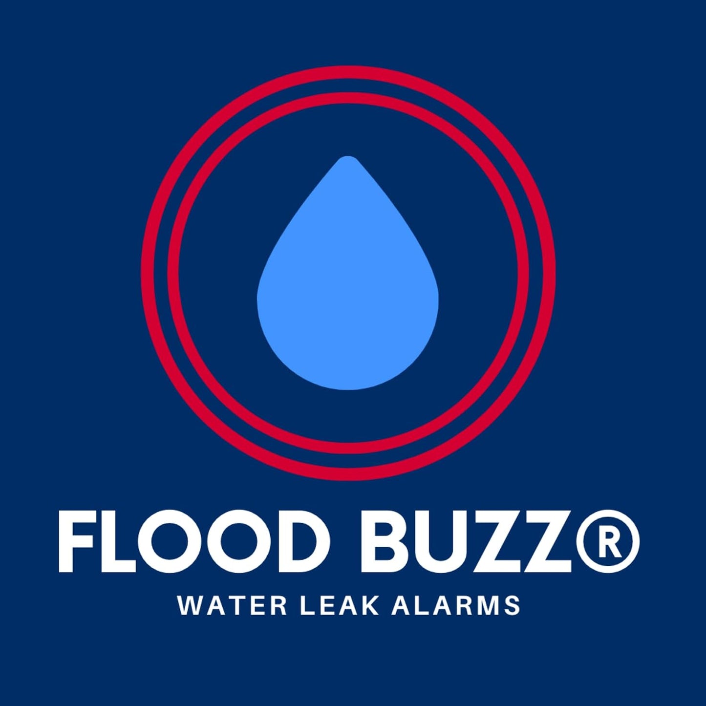 Flood Buzz Small Water Leak Detectors for Homes & Businesses - 12-Pack | No Setup Required - Patented Design - Under Sink, Toilet, Basement, RV, Water Heater, Dishwasher - Reusable Alarm