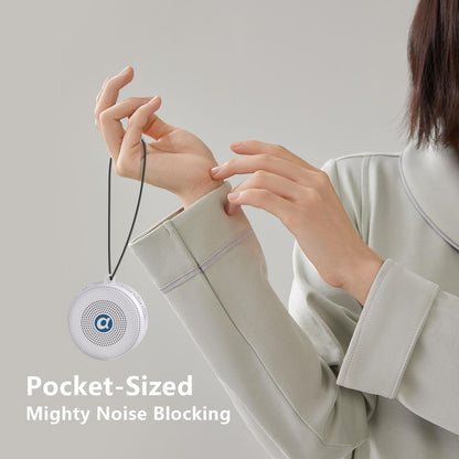 Portable Noise Machine Baby Battery Sound Machine with 30 Soothing Sounds Mini White Noise Machine 32 Volume Level Sleep Machine for 3D Surround Noise Machine for Kid Adult Home Travel