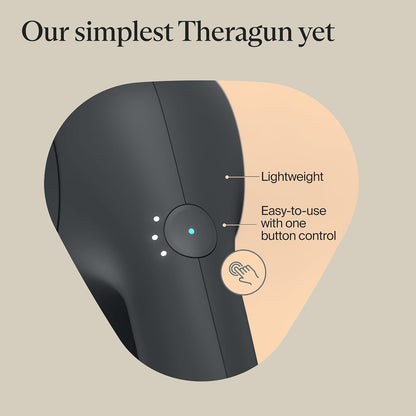 TheraGun Therabody Relief Massage Gun | for Daily Comfort | 3-Speed | Black | Quiet H&held Percussion Muscle Massager for Back, Leg & Shoulder Pain Relief. Lightweight, Easy to Use, Ergonomic Grip