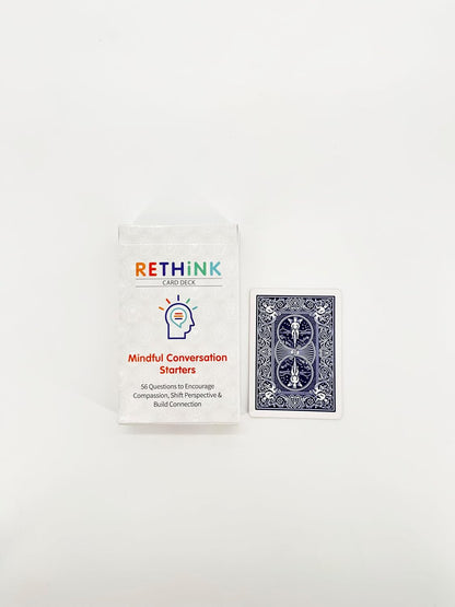 RETHiNK Card Deck Mindful Conversation Starters: 56 Questions to Encourage Compassion, Shift Perspective & Build Connection