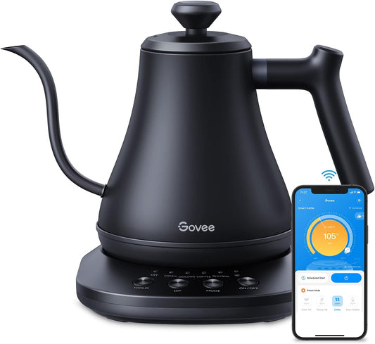 Govee Smart Electric Kettle, WiFi Variable Temperature Gooseneck Tea Kettle