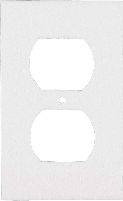 MD Building Outlet Sealers for Standard & GFCI Outlets, White, 6pk | Dual-Purpose Insulation, Draft Blocking Gasket, Energy Saving, Indoor Outdoor Use, Fits Standard Plates