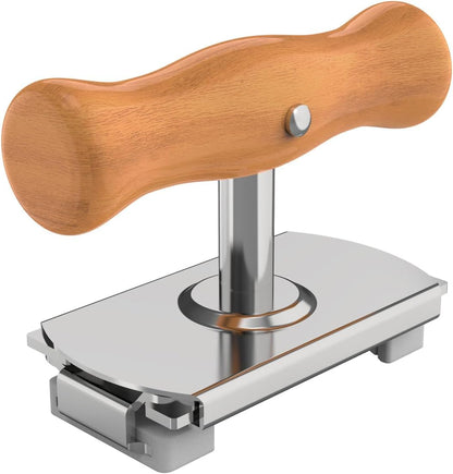 Jar Opener for Seniors with Arthritis & Weak Hands, Easy Twist Jar Openers, Adjustable Multifunctional Jar Lid Opener, Jar Bottle Cap Opener Gripper, Useful Gifts for Elderly/Women/Men (Wood Handle)