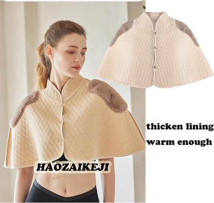 haozaikeji Women Thermal Shoulder Wraps Shoulder Support Warmer Heat Shawl Elderly Pregnant Warm Cape Pain Relief Arthritis