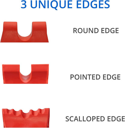 Body Back Davinci Tool - Neck Massager for Pain Relief Deep Tissue - Red | FSA Eligible USA Made Firm Neck Massager, Occipital Release Tool, Pressure Point Massage Tool for Plantar Fasciitis