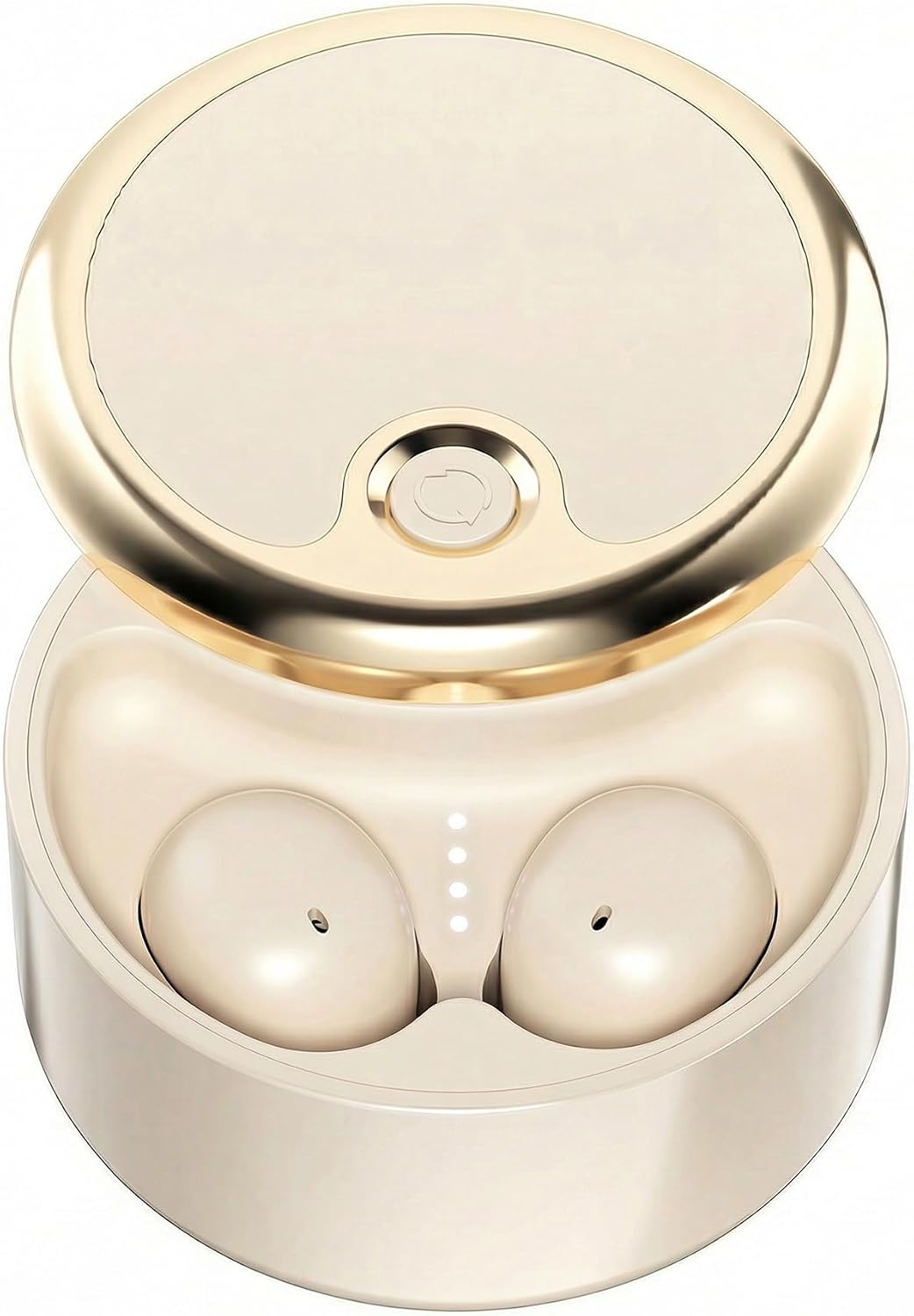 Wireless Bluetooth Sleep Earbuds for Side Sleepers - Lunar White | Miniature low profile fit, Stay-in architecture, Noise reduction, Twist open charging case, Wide device compatibility