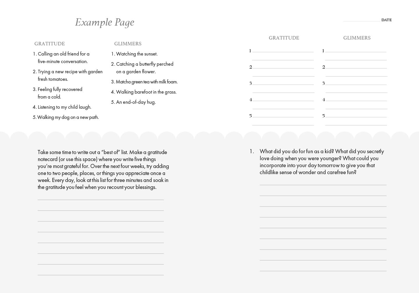 The Gratitude and Glimmers Journal: The 5 Minute Nighttime Journal (Daily Reflection Journal, Self-Care & Wellness)