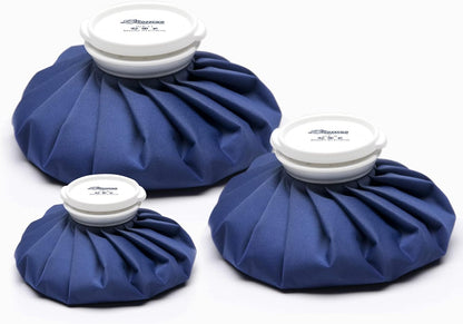 BICAREE Ice Pack for Injuries Reusable, Ice Bags Hot Water Bag for Hot & Cold Therapy and Pain Relief with Cover, No-Leak Elastic Breathable Ice Bag, Size 9"
