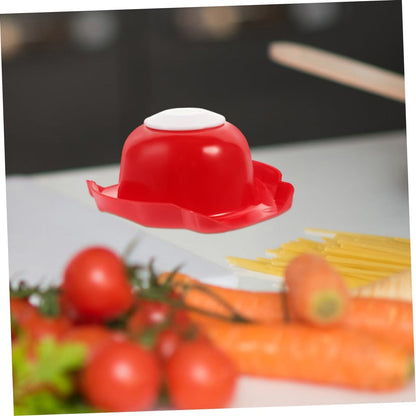 Vegetable Slicer Hand Protector Safe Food Holder for Cutting Fruits Vegetables Lightweight Grater with Pressing Handle Finger Guard for Safe Meal Prep Green