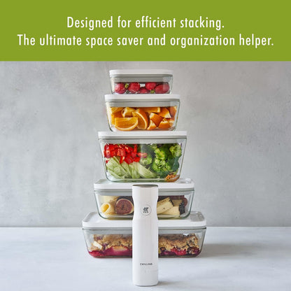 For food to stay fresh up to 5X longer, pump required (not included).