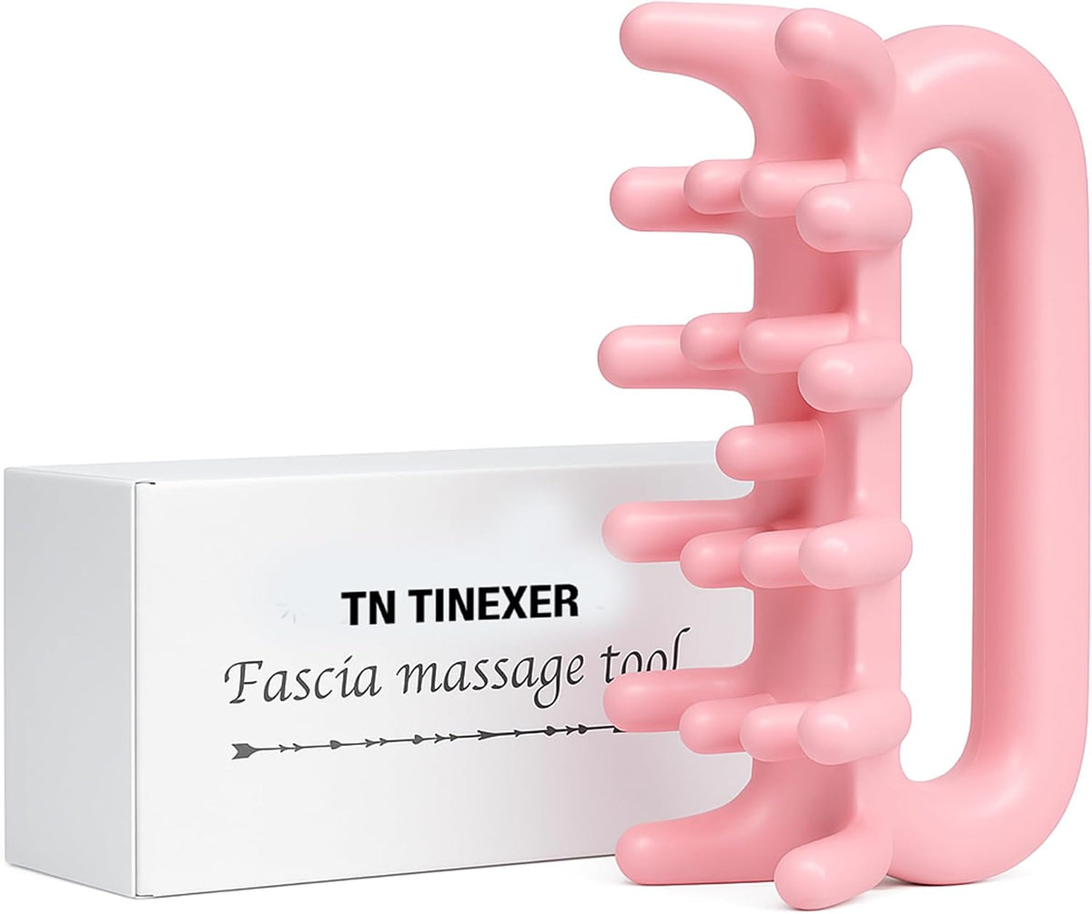 Fascia Massage Tool Trigger Point Massage Tools Anti Blaster for Cellulite Massager Tool Reaching Deep Myofascial Tissue Throughout The Body Release Muscle Knot Reduction (Pink)
