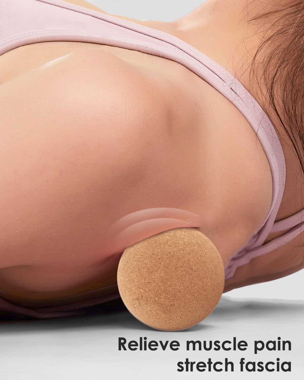 KITWILD Cork Peanut Massage Ball | Peanut Double Lacrosse Massage Ball, Deep Tissue Muscle Massage, Myofascial Release, Muscle Knots, Yoga Therapy