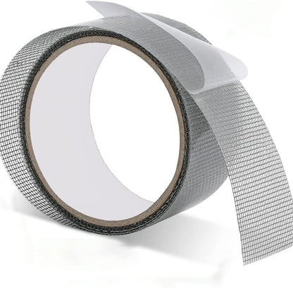 2 Rolls 2 Inch Window Screen Repair Tape Adhesive Screen Patch Window Screen Hole Cover Window Mesh Repair Tape Door Screen Mesh Tape Black