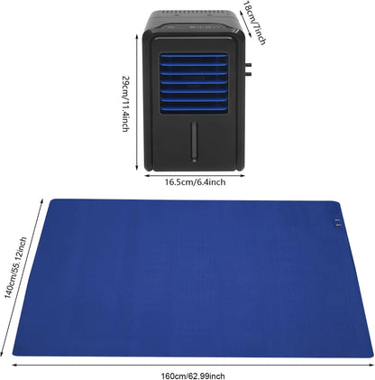 Cold Water Mattress Cooling Bed Pad for Hot Sleepers (63'' x 55'') | Bed Cooling System with Cooler, Cools 37-46°F Cooling Mattress Pad, 4 Speeds 2500 RPM, 48dB Quiet, with Remote Control
