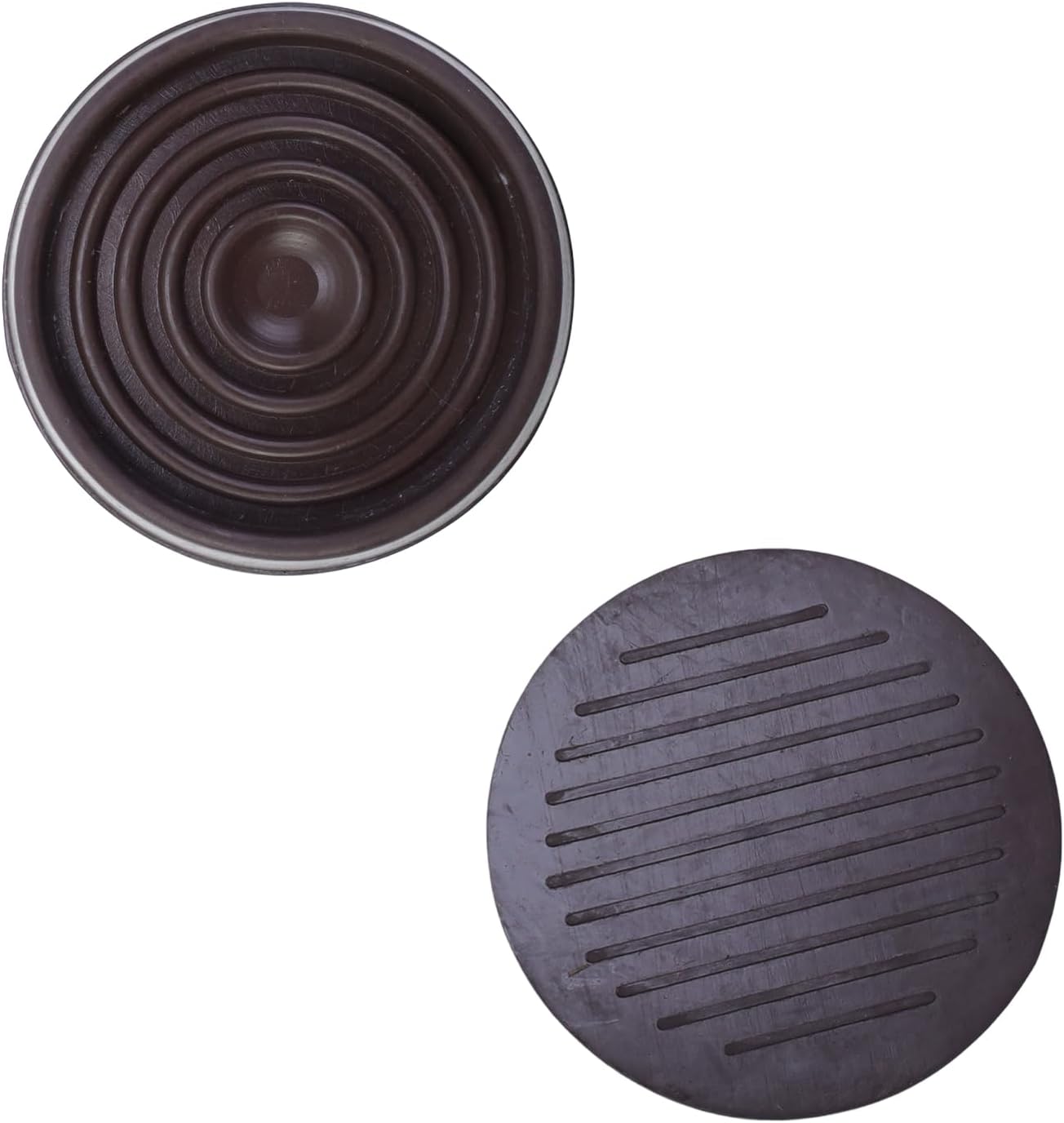 Semetall 1.5 Inch Rubber Caster Cups 8 Pack Black | Non Slip Furniture Coasters Floor Protectors for Bed Couch Table Chair