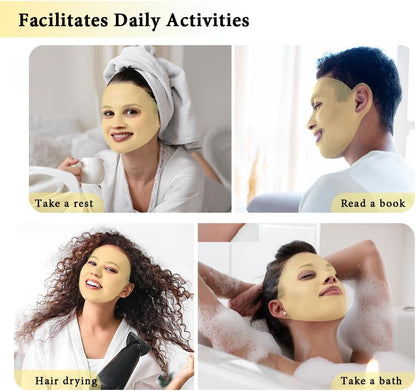 my novel things Face Ice Pack and 2 Packs Silicone Face Mask Cover