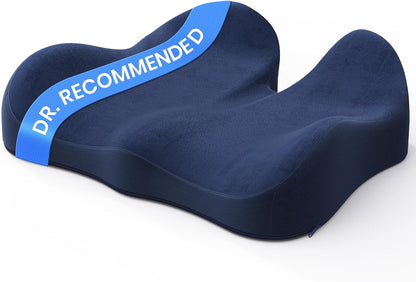 Benazcap Seat Cushion - Memory Foam Car Seat Pad - Sciatica & Lower Back Pain Relief - Car Seat Cushions for Driving - Road Trip Essentials for Drivers, Green