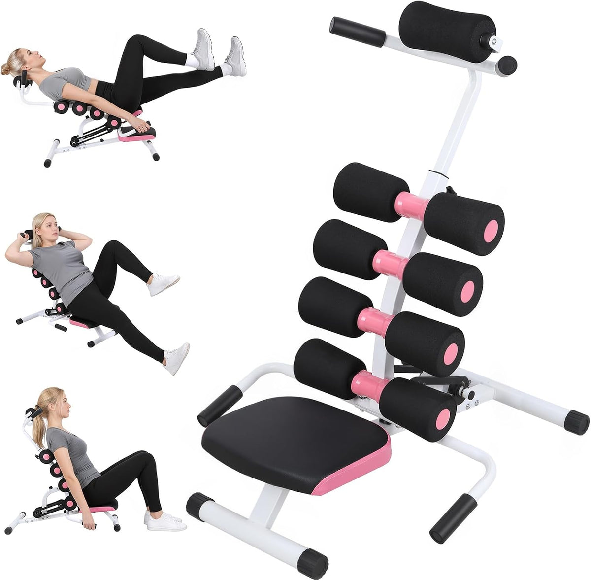 Inversion Table for Back Pain Relief, Adjustable Mini Inversion Table Lumbar Decompression Tables 350lbs Capacity Improve Posture and Spinal Compact Foldable Back Stretcher Health for Home Use