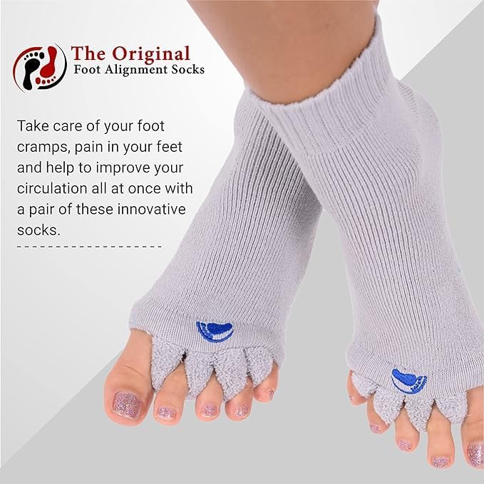 My Happy Feet Foot Alignment Socks with Toe Separators
