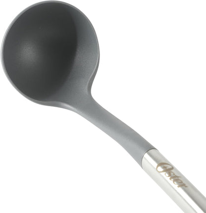 Oster Chadswyck 8” Can Opener, Stainless Steel Manual Can Opener with Soft Grip Handles, Smooth Edge Cutting, Dishwasher Safe
