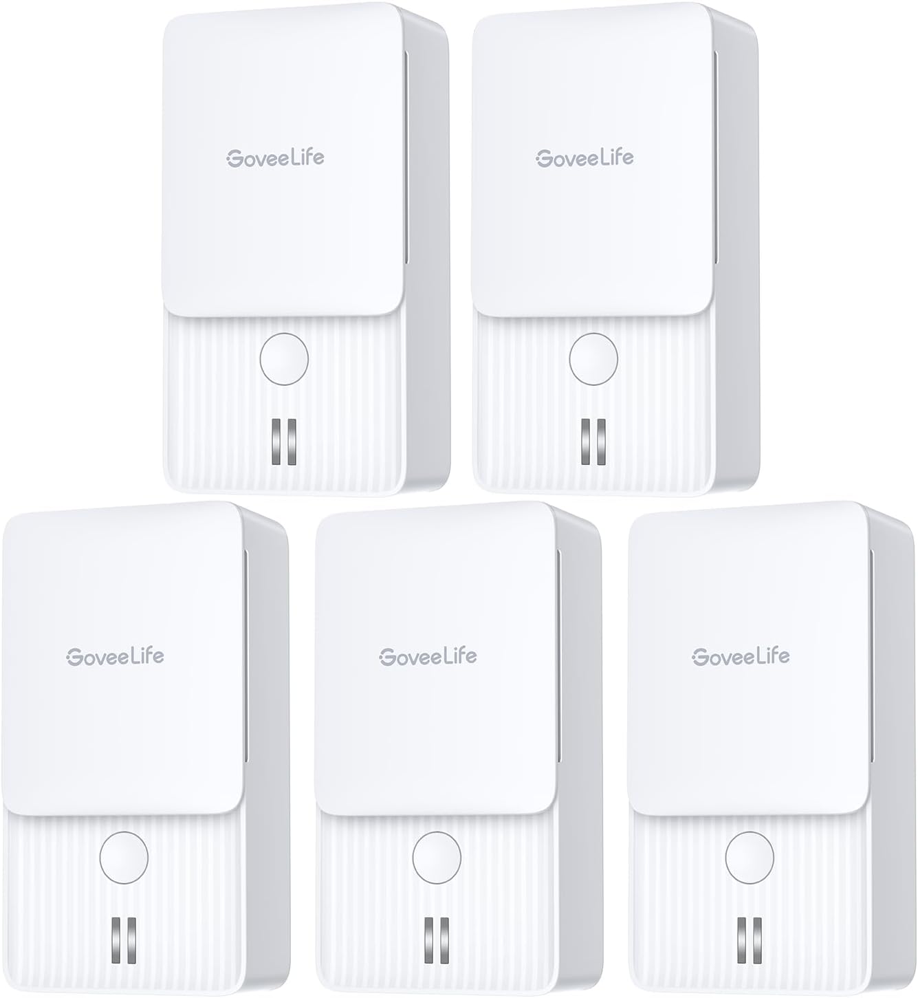 GoveeLife Water Leak Detectors with Leak and Drip Alerts, 3 Pack | 100dB Adjustable Audio Alarm, 5-Year Battery Life, IP66, Detector for Home, Bedrooms, Basement, Warehouse, Cabin/RV