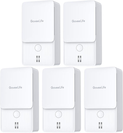 GoveeLife Water Leak Detectors with Leak and Drip Alerts, 3 Pack | 100dB Adjustable Audio Alarm, 5-Year Battery Life, IP66, Detector for Home, Bedrooms, Basement, Warehouse, Cabin/RV