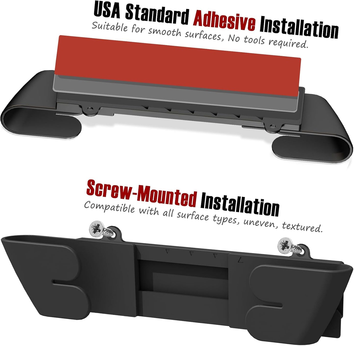 Adjustable Universal Pot Lid Holder Organizer for Cabinet - Upgraded Patented 3 Pack Pan Lids Organizers Inside Door Wall Mount Pots Top Rack for Kitchen Cupboard Fit 6" to 13" (Black)