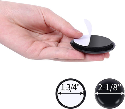 Ezprotekt 16 Pack Self-Stick Furniture Chair Leg Sliders for Carpet, 2-1/8" Self-Adhesive Round Furniture Movers Sliders, Carpet Chairs Furniture Glides, Carpet Moving Sliders Easily Move (Beige)