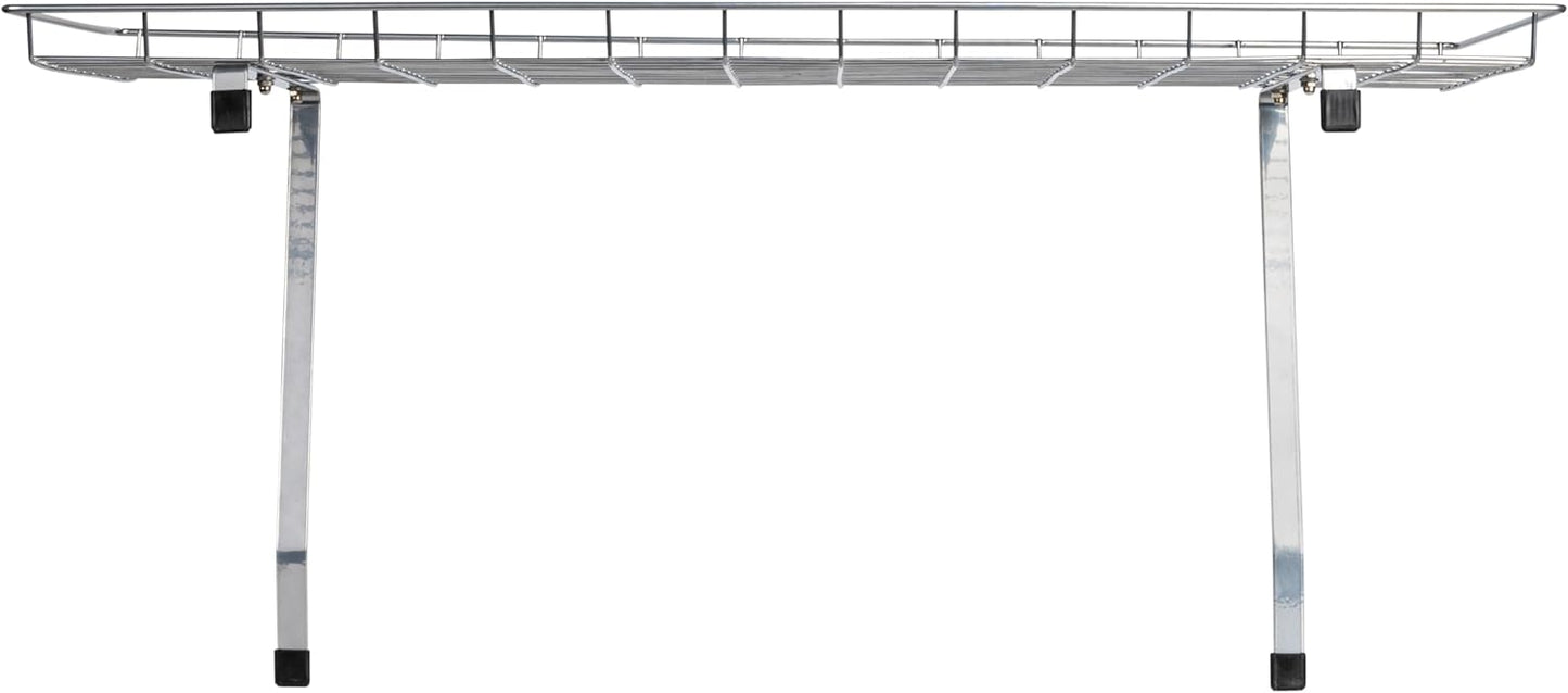 Household Essentials 05100 Rear Display Over-The-Washer Storage Shelf | Organize and Store Laundry Room Supplies | White
